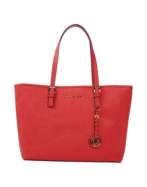 michael kors red and brown tote|Michael Kors handbags.